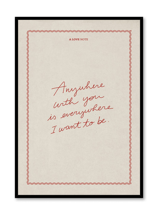 Be where you are, Poster